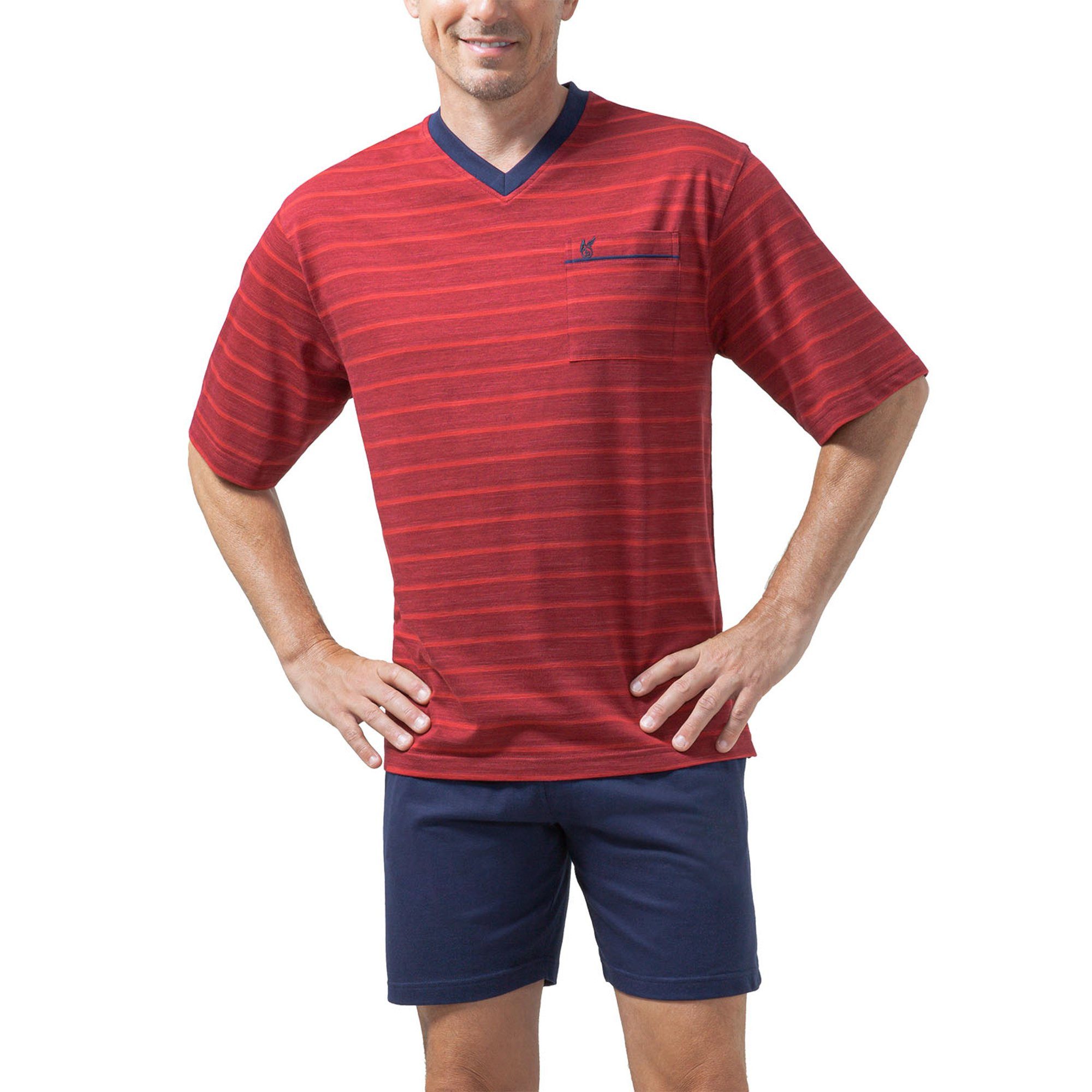 Hajo Pyjama Herren Pyjama Baumwolle (2 günstig online kaufen
