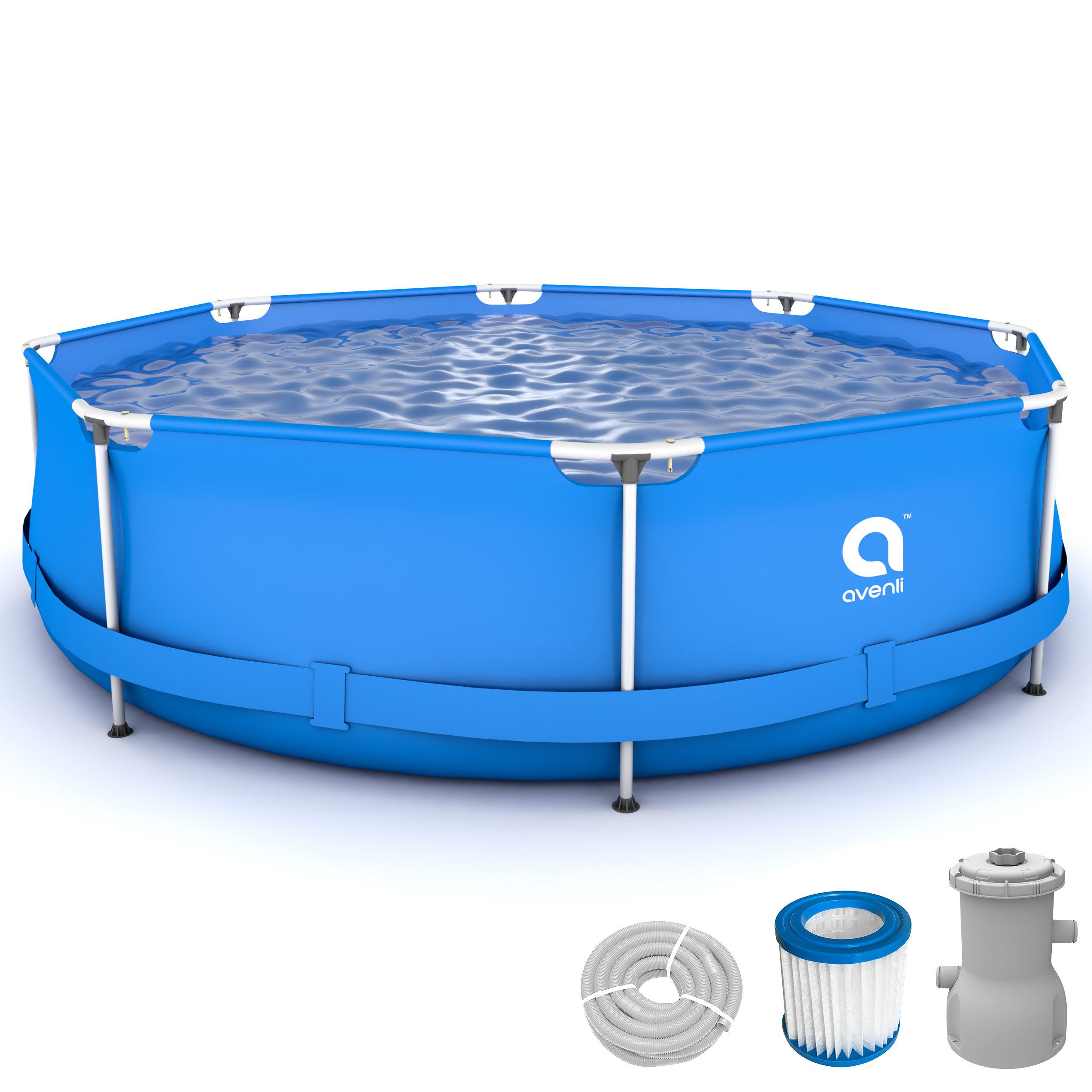 Framepool Frame Pool Set 300 x 76 cm, Aufstellpool rund