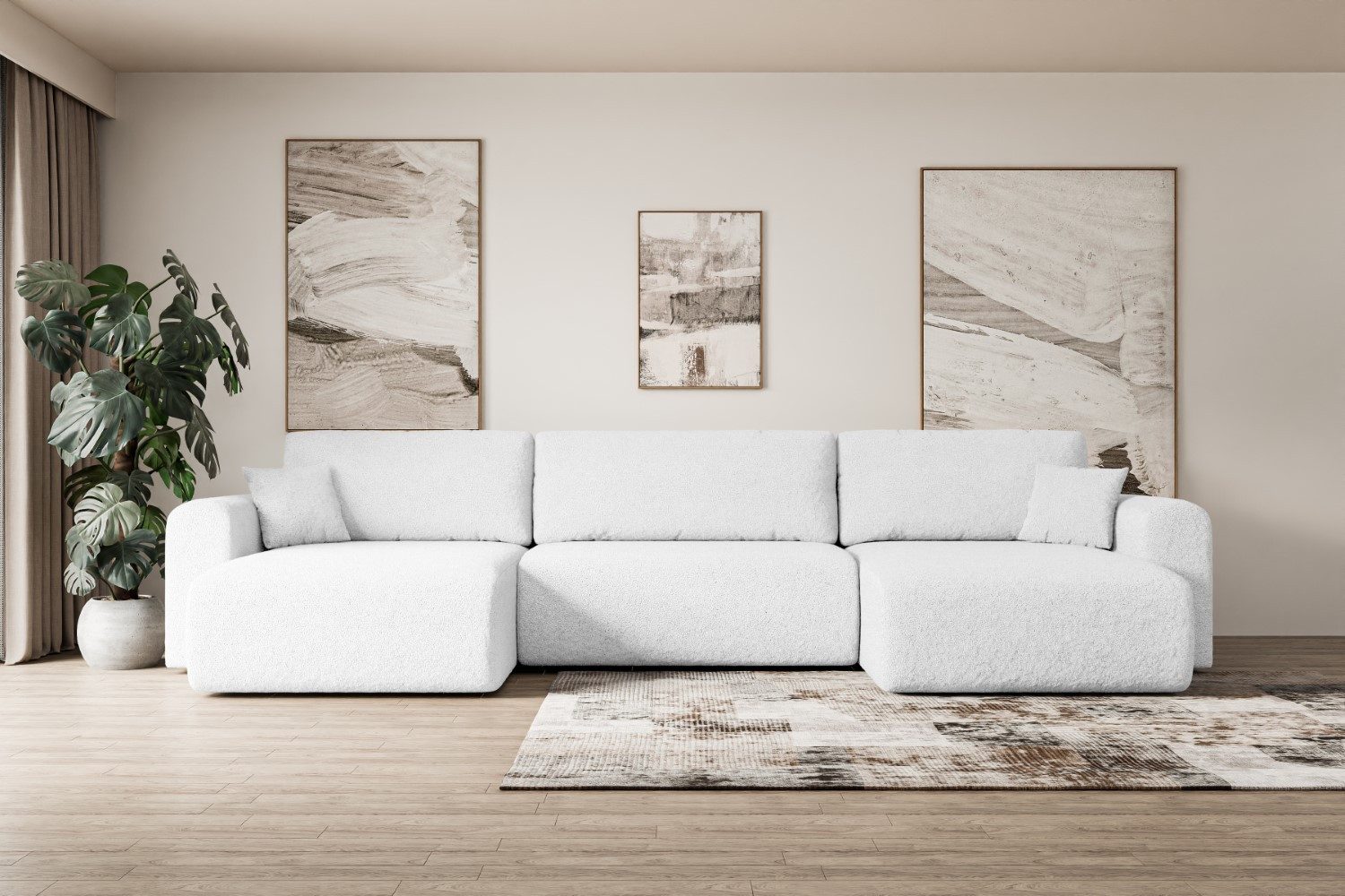 ALTDECOR Wohnlandschaft ORRO-U, Couch mit Schlaffunktion, günstig online kaufen