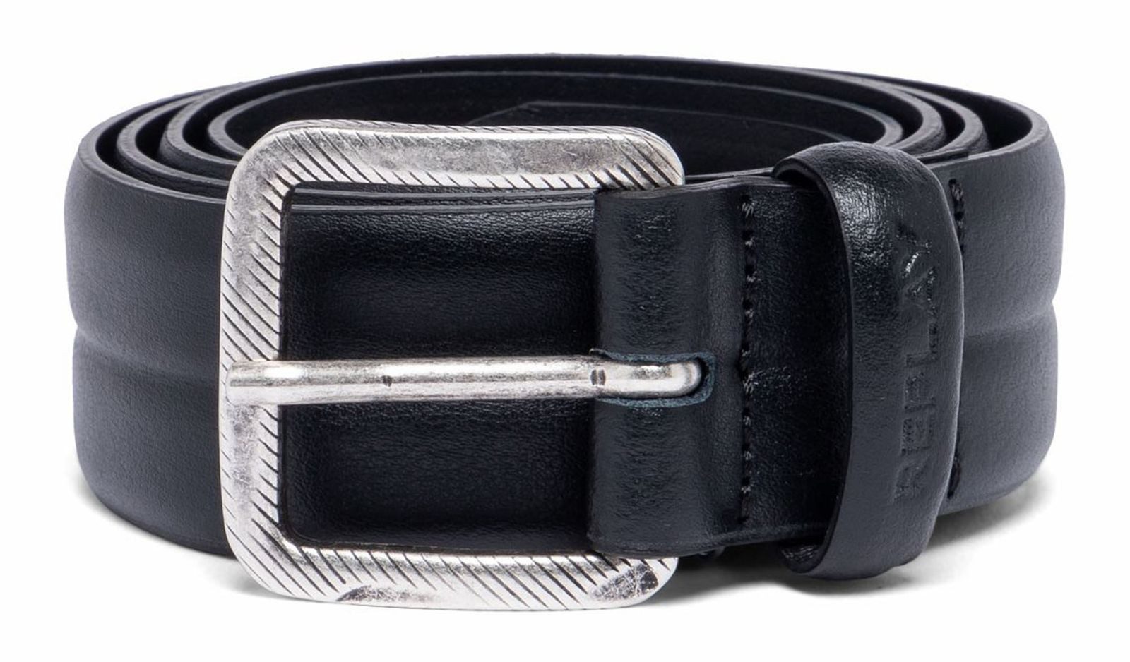 Replay Ledergürtel Leather Belt aus echtem Rindsleder