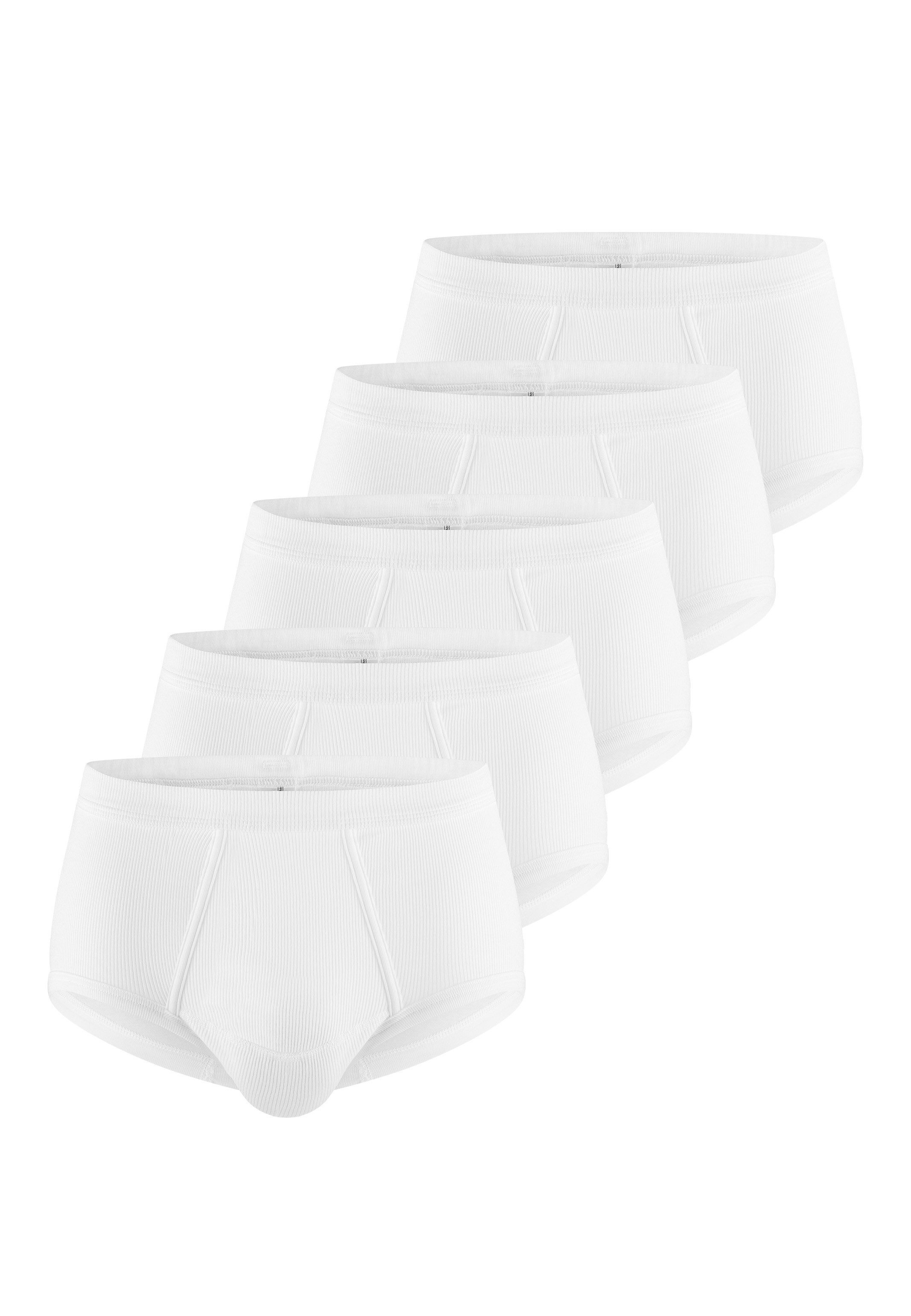 ESGE - Die Wäsche-Macher Slip 5er Pack - Doppelripp (Spar-Set, 5-St) Slip / Unterhose - Baumwolle - mit Eingriff - Ohne Seitennähte
