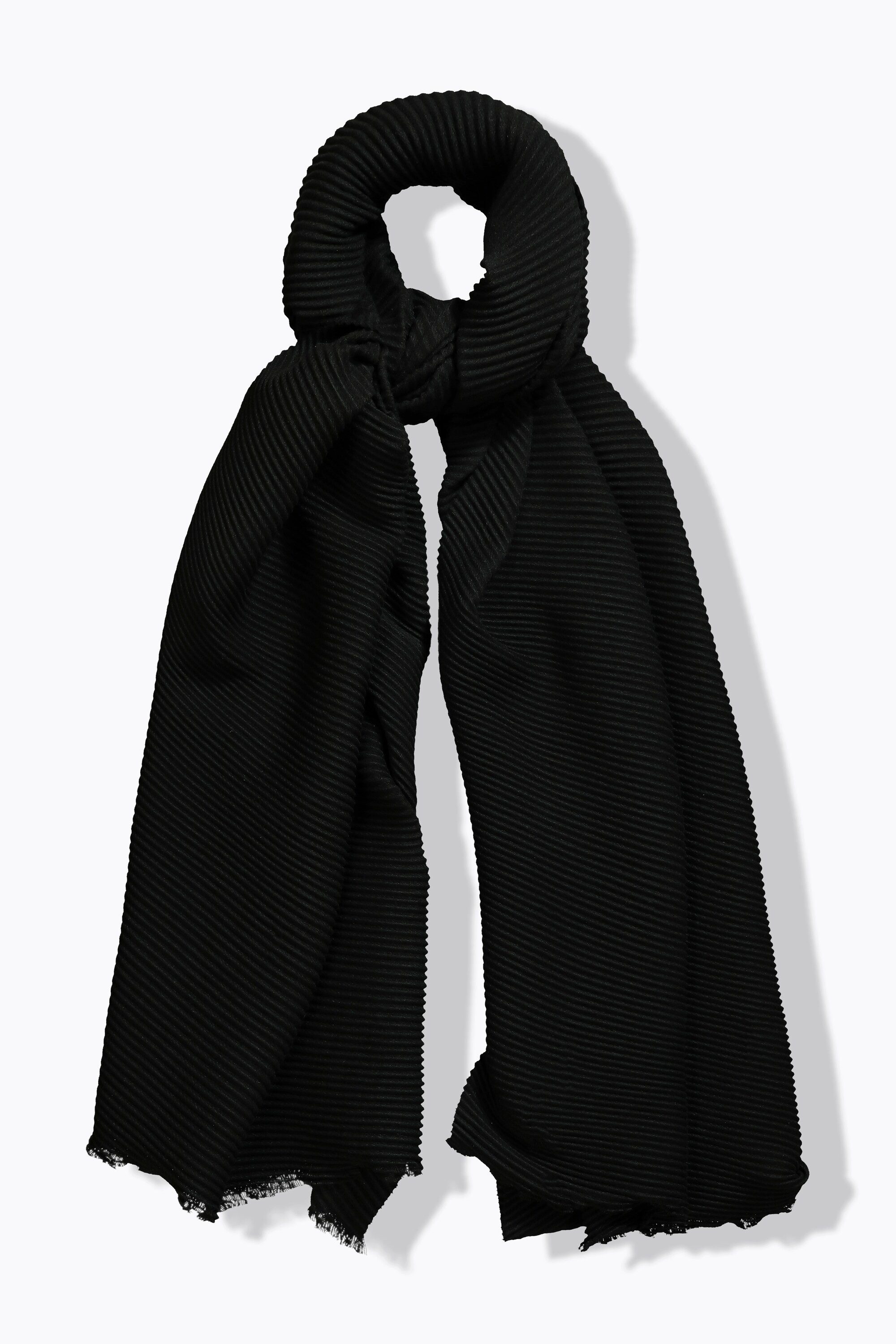 Ulla Popken Halstuch Plisseeschal einfarbig luftig-leicht günstig online kaufen