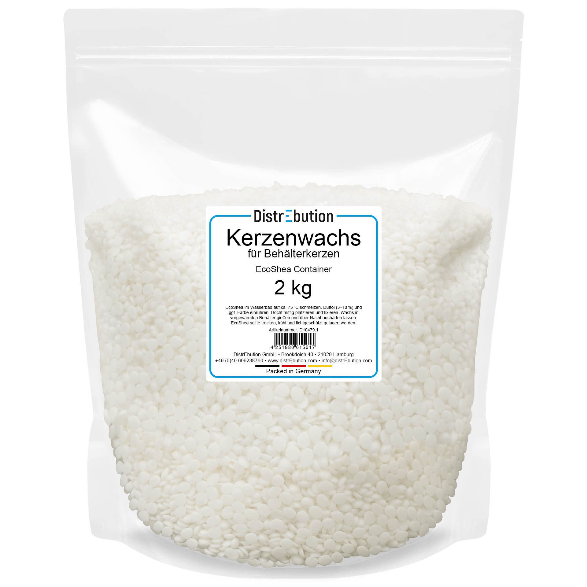DistrEbution Duftkerze Kerzenwachs für Behälterkerzen aus Shea 1-20kg EcoSh günstig online kaufen