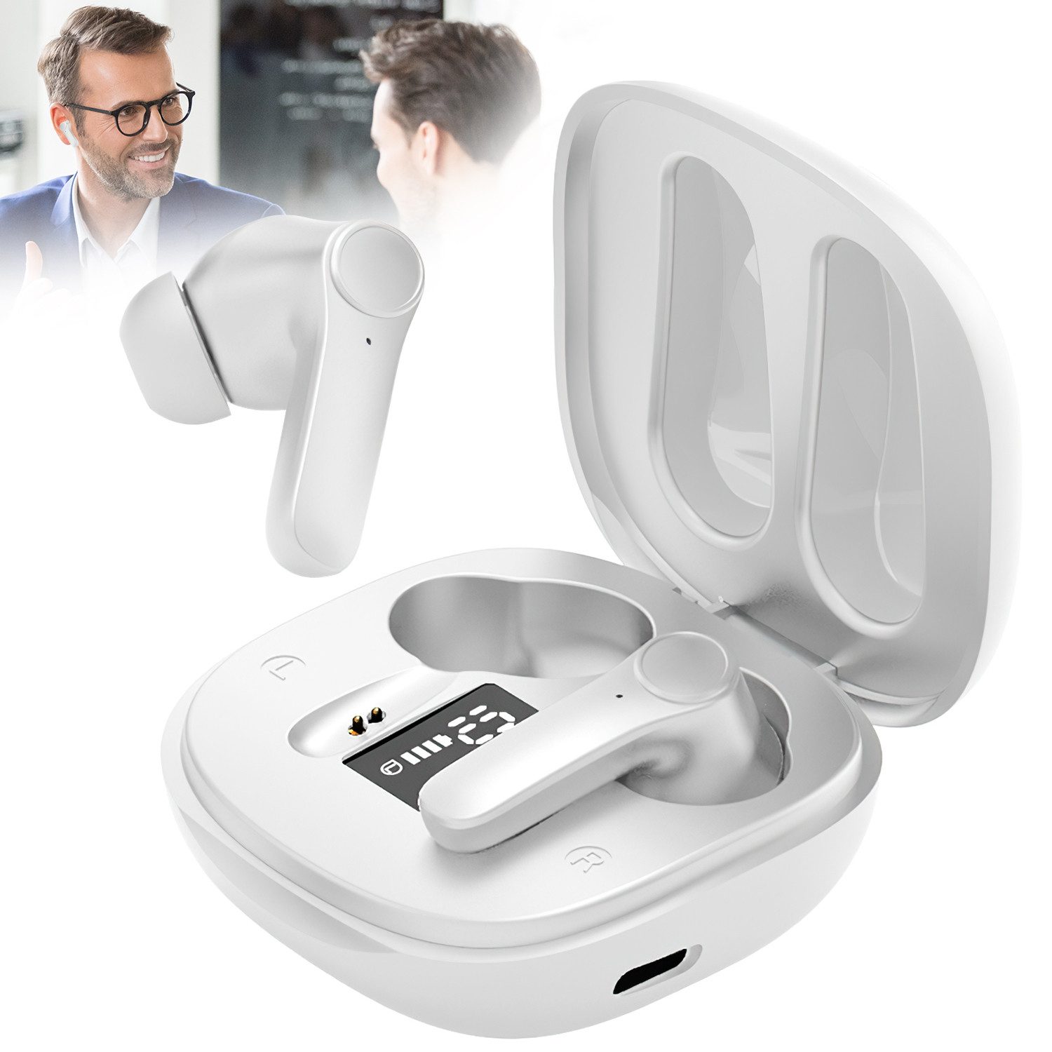 Übersetzungs Kopfhörer, Online Sprachübersetzer Ohrhörer Bluetooth Bluetooth-Kopfhörer