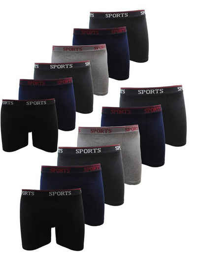 Garcia Pescara Boxershorts Uomo8 Herren Boxershorts 12er Pack Unterhosen Bund mit Schriftzug