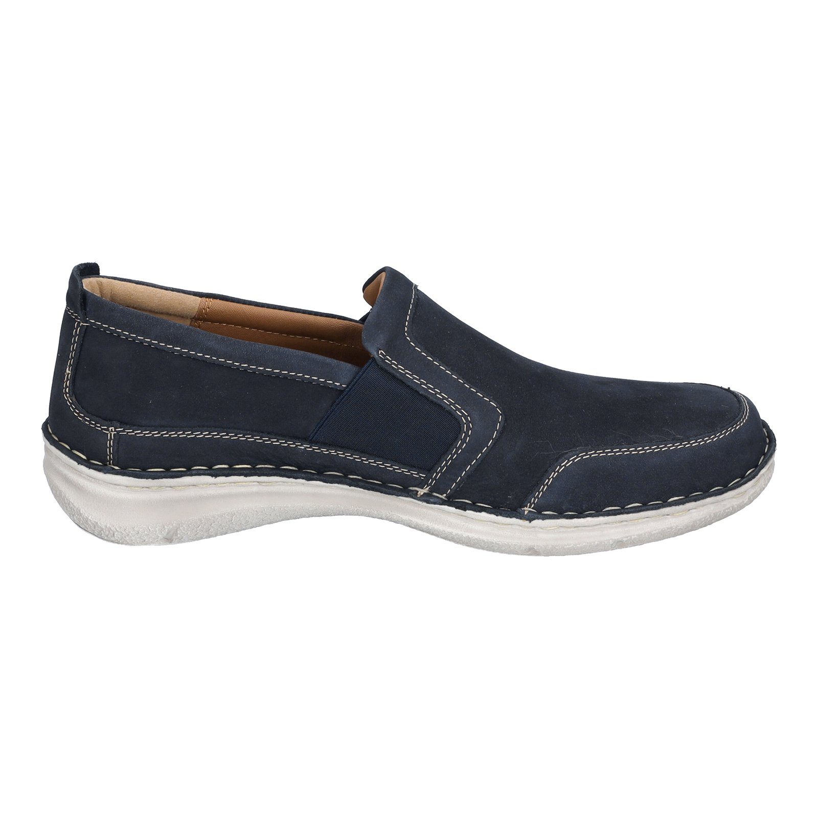 Josef Seibel Anvers 71 Pantofole Uomo In Pelle - Larghezza Comoda K, Cucite A Mano, Suola Flessibile PU