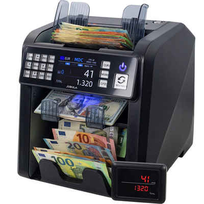 Jubula Banknotenzähler MV-600, Banknotensortierer für gemischte Geldscheine, EUR, USD, GBP, SEK usw.