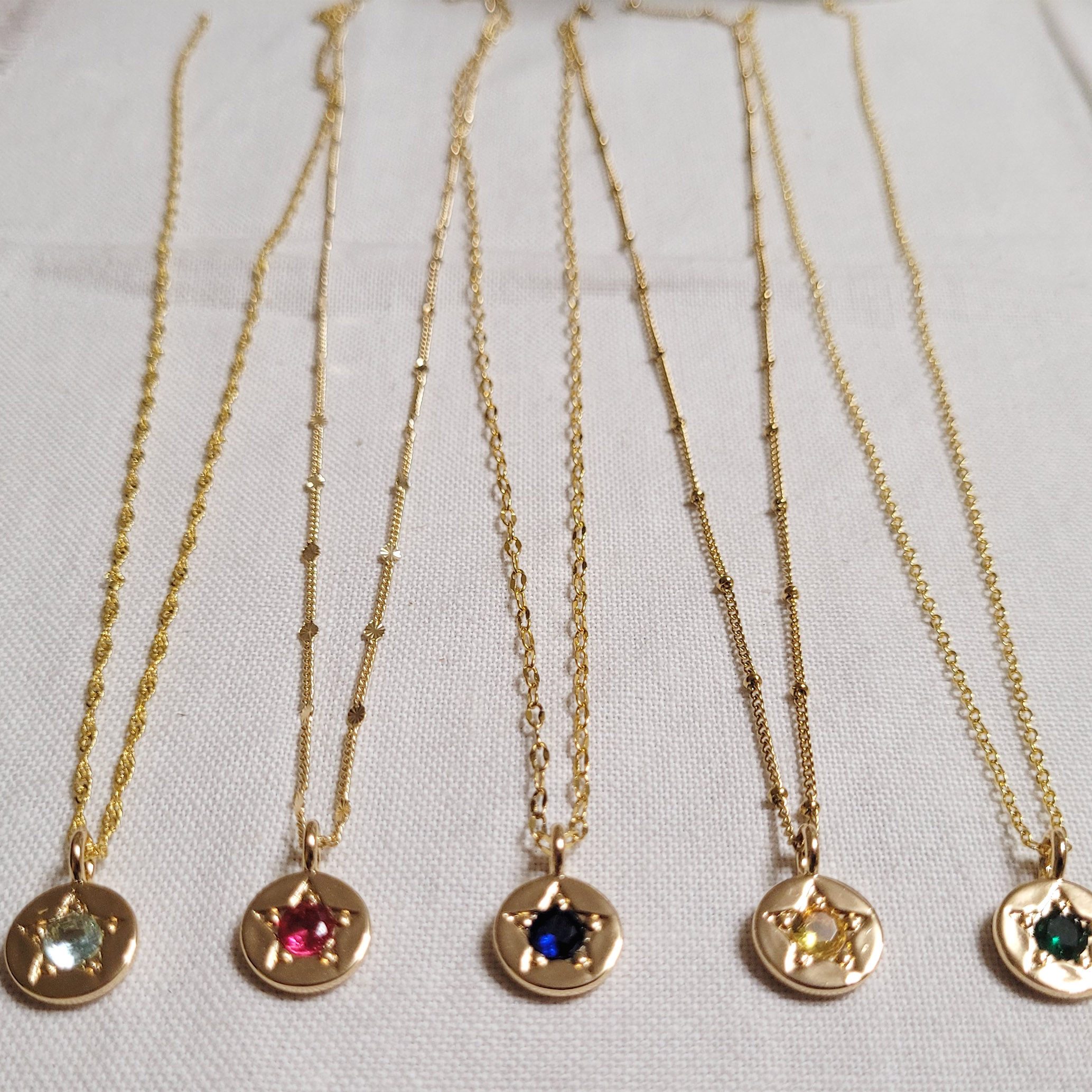 GOLDEN Kette mit Anhänger Personalisierte Geburtsstein günstig online kaufen