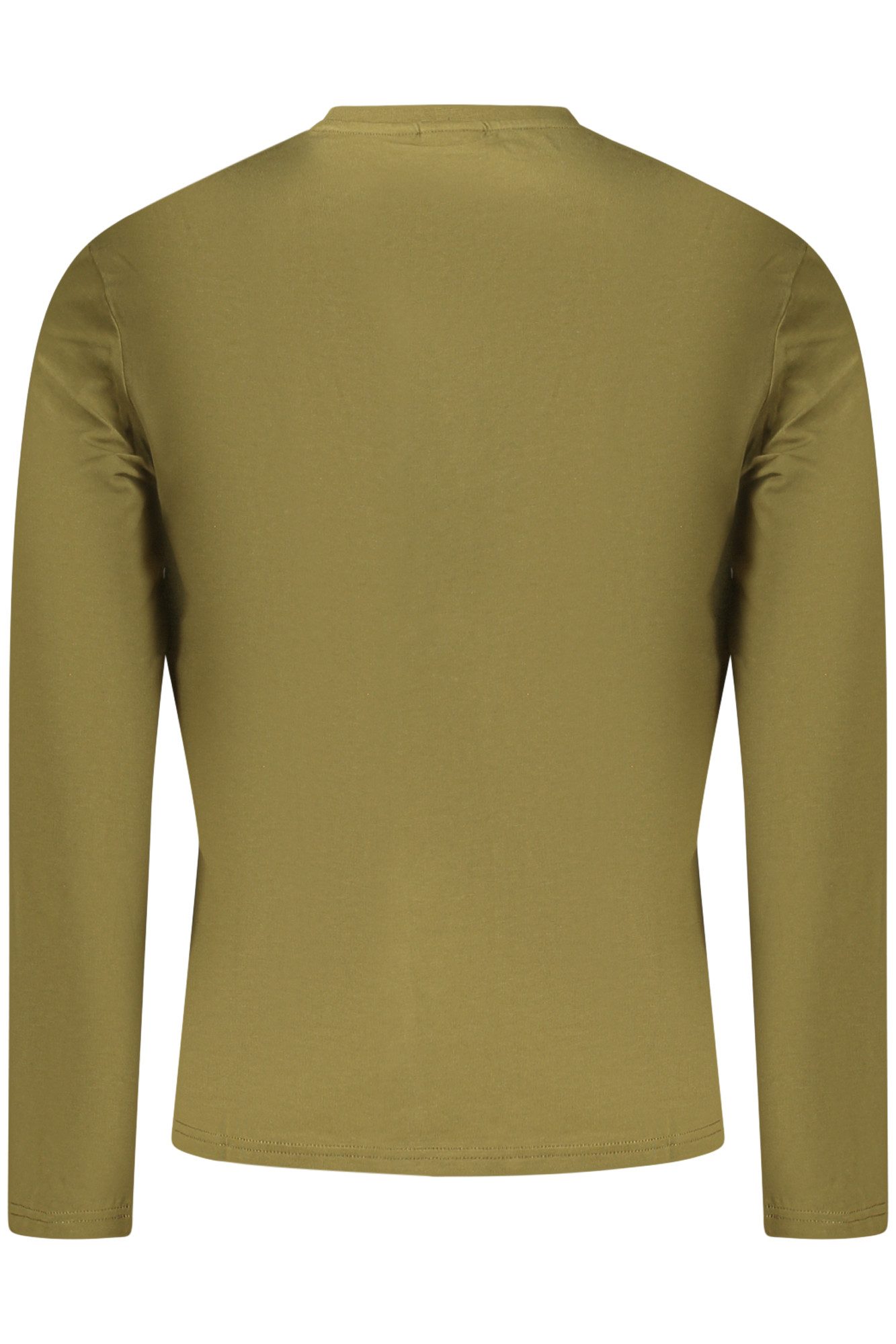 Napapijri T-Shirt Grünes Herren Langarmshirt, Regular Fit mit