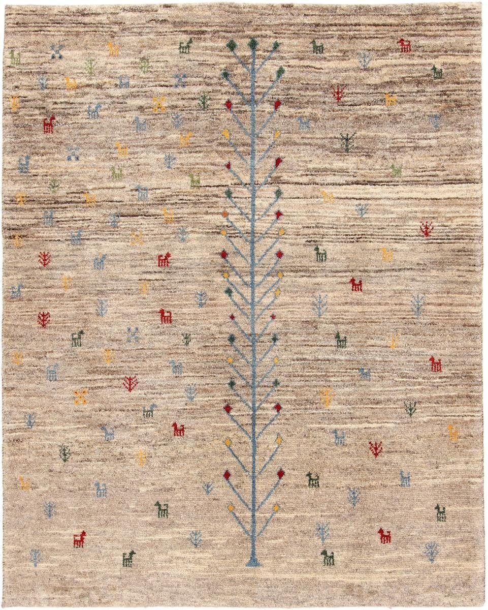 Orientteppich Perser Gabbeh Yalameh Nature 149x188 Handgeknüpfter Moderner, Nain Trading, rechteckig, Höhe: 18 mm