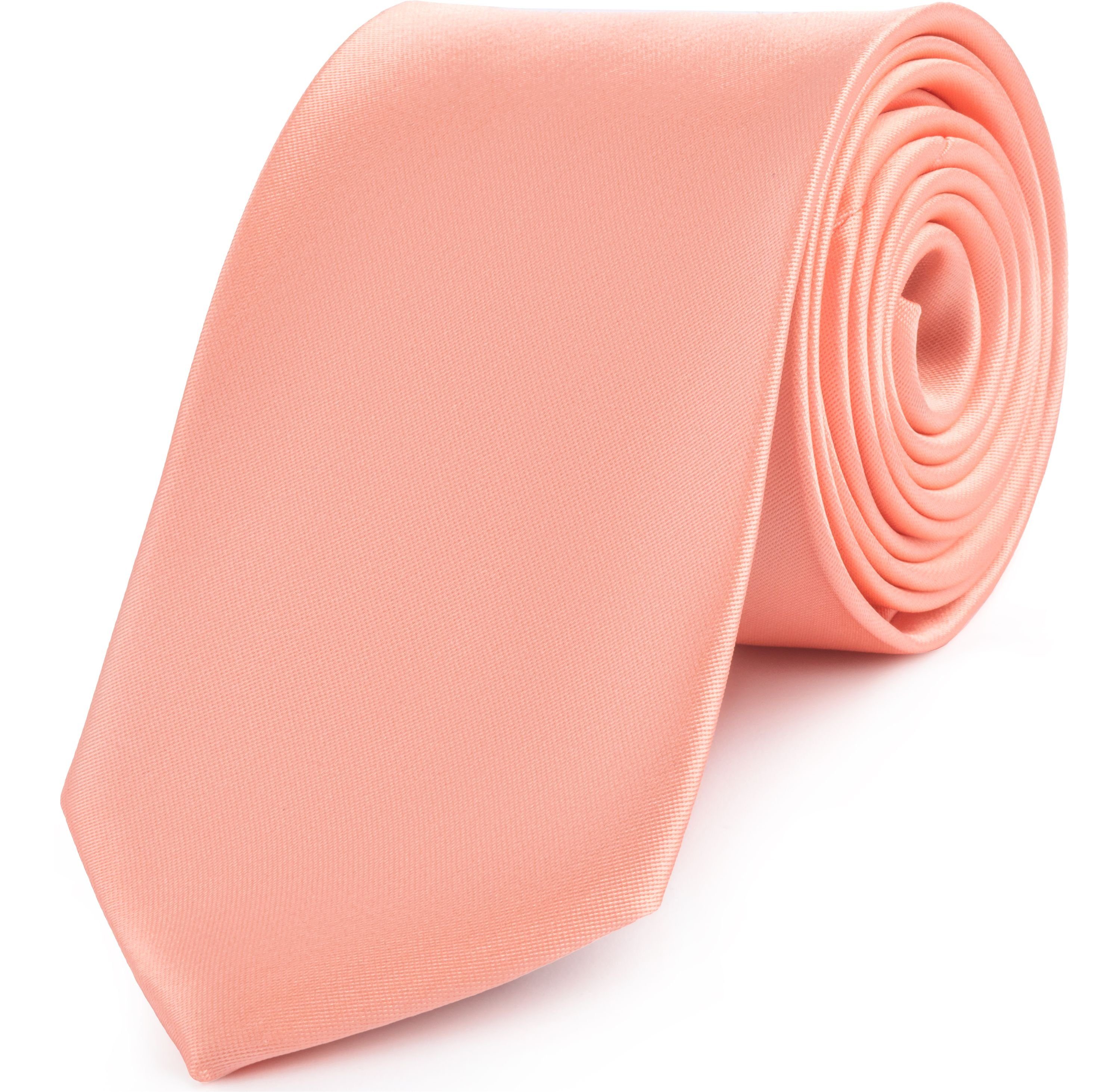 (Set, (150cm Breite x Ladeheid Herren KP-8 1-St) 8cm) Krawatte Krawatte lachs