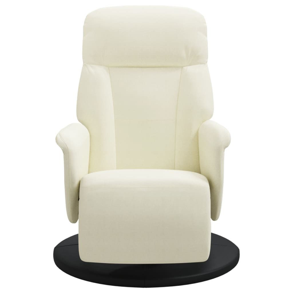 vidaXL Sessel Relaxsessel mit Fußteil Creme günstig online kaufen