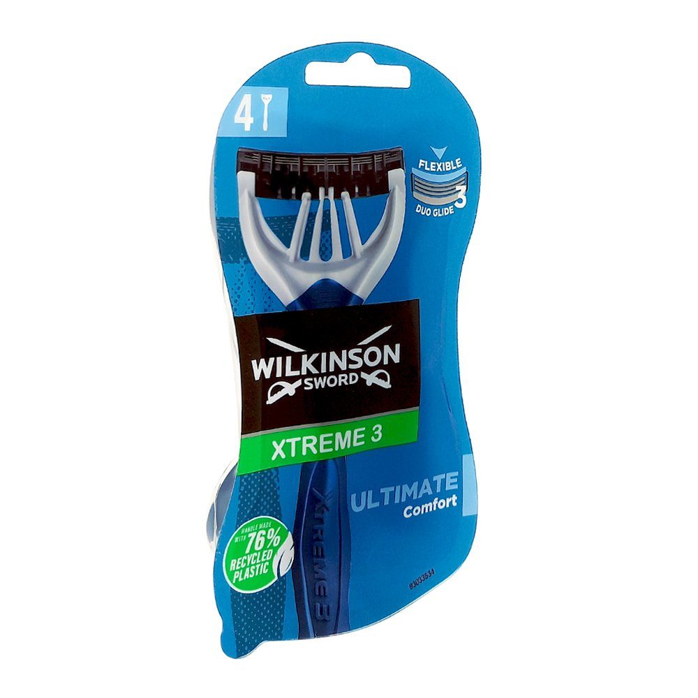 Wilkinson Rasierklingen Wilkinson Xtreme 3 Ultimate Comfort Einwegrasierer, 4er Pack