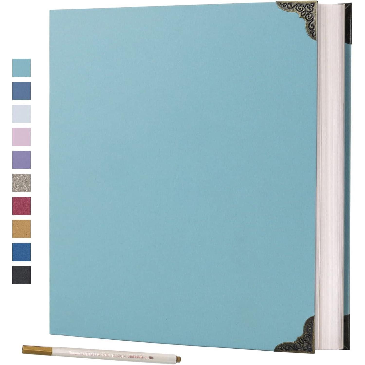 LuxusKollektion Fotoalbum Fotoalbum Selbstklebend Hardcover Scrapbook 30x30CM 40Seiten Grün