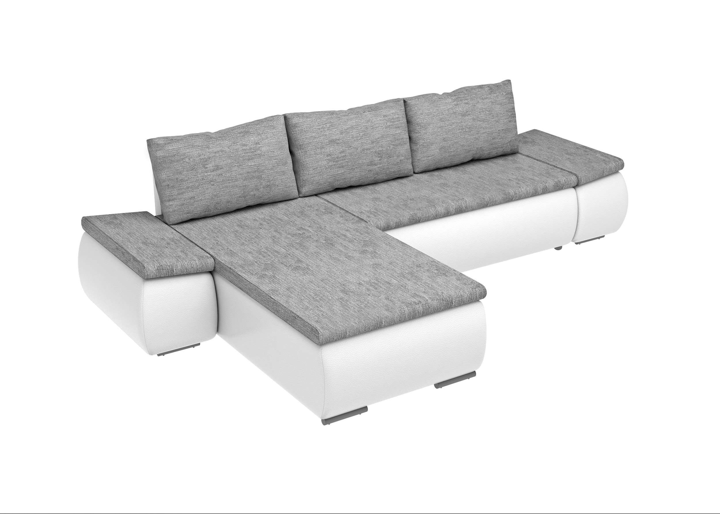 Wellenfederung, mane frei mit stellbar, Eckcouch, L-Form, oder links Design Bettfunktion, Modern mit im bestellbar, rechts Stylefy Ecksofa Olin, Raum