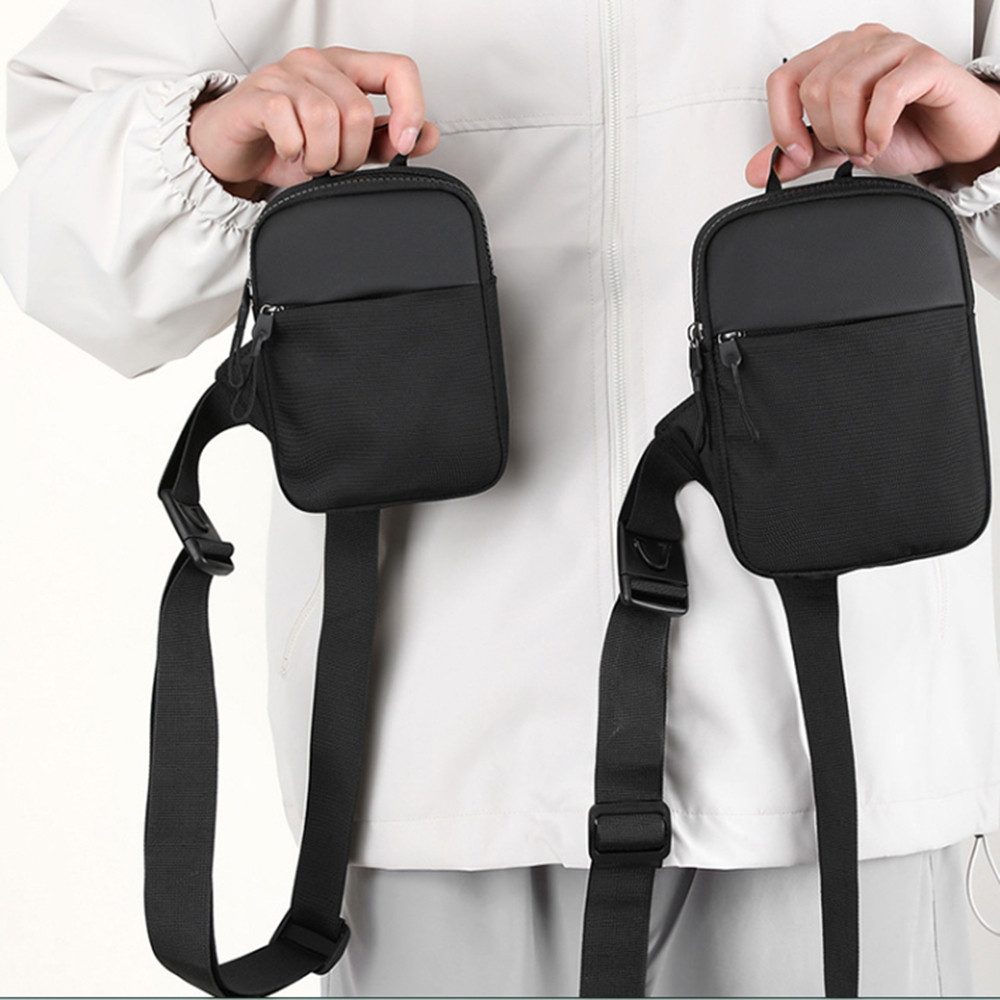 Cachito Schultertasche Anti-Diebstahl Schultertasche Brusttasche Sling Chest Crossbody Bag (Umhängetasche Herren Damen Männer Handtaschen), Leicht, praktisch fü – Bild 4 von 5