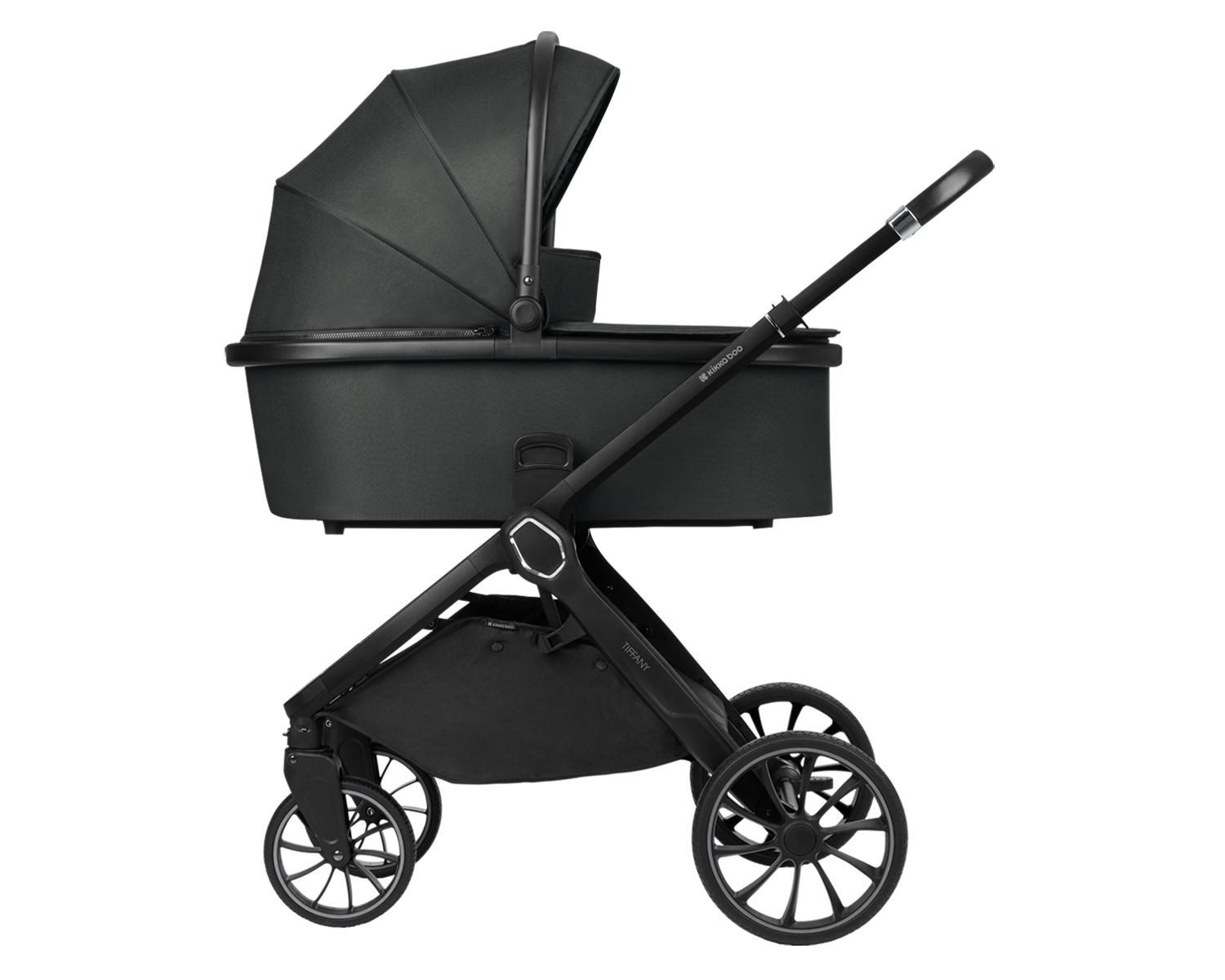 Kikkaboo Kombi-Kinderwagen Kinderwagen Tiffany 2 in 1, Babywanne, Sportsitz, Wickeltasche, PU-Räder