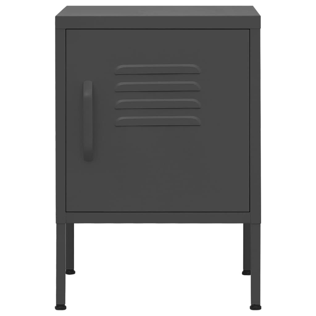 vidaXL Nachttisch Nachttisch Anthrazit 35x35x51 cm günstig online kaufen