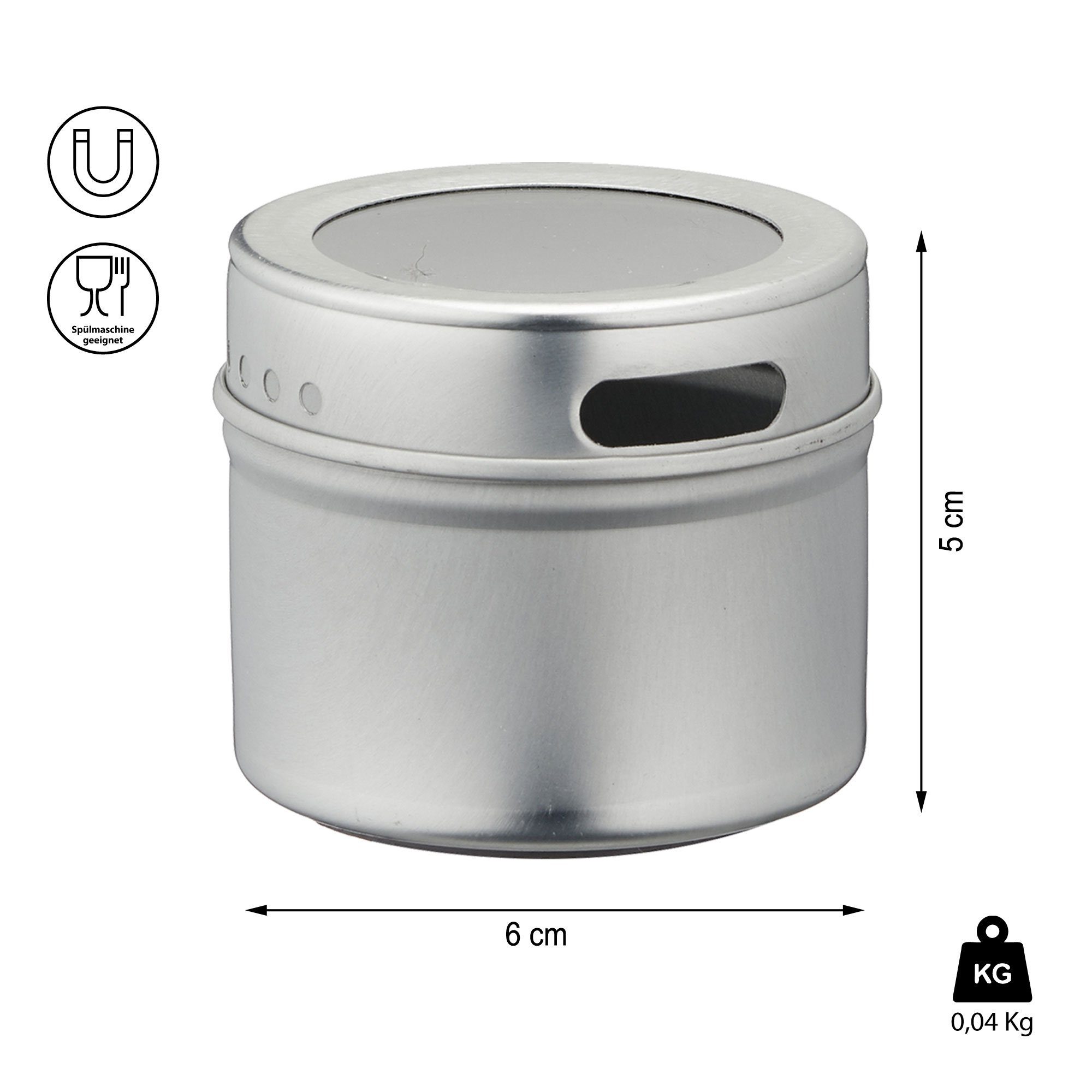 CEPEWA Gewürzbehälter Aufbewahrungsdosen magnetisch 24er Set Gewürzdosen günstig online kaufen