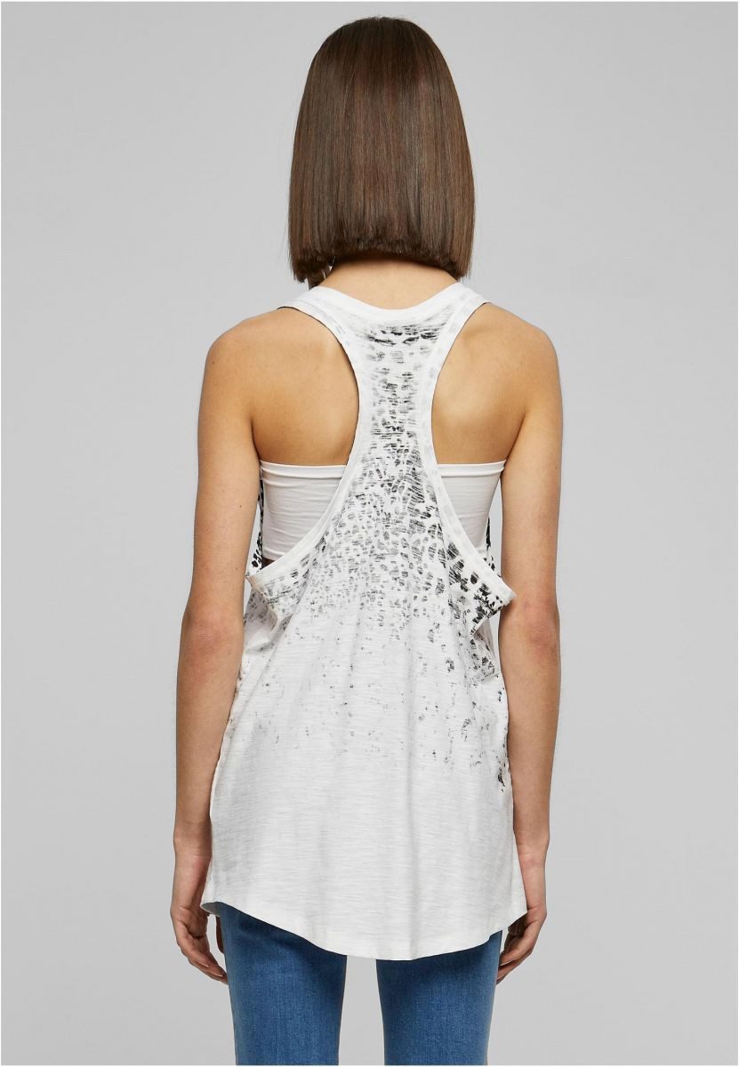URBAN CLASSICS Tanktop Ladies Long Leo Print Loose Tank XS bis XL