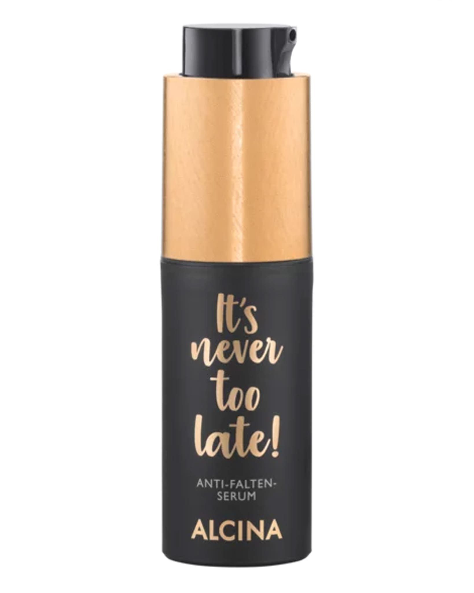 ALCINA Gesichtsserum ALCINA It’s never too late Anti-Falten-Serum (30 ml) Packung, Anti-Aging-Wirkung, strafft die Haut, reduziert Fältchen