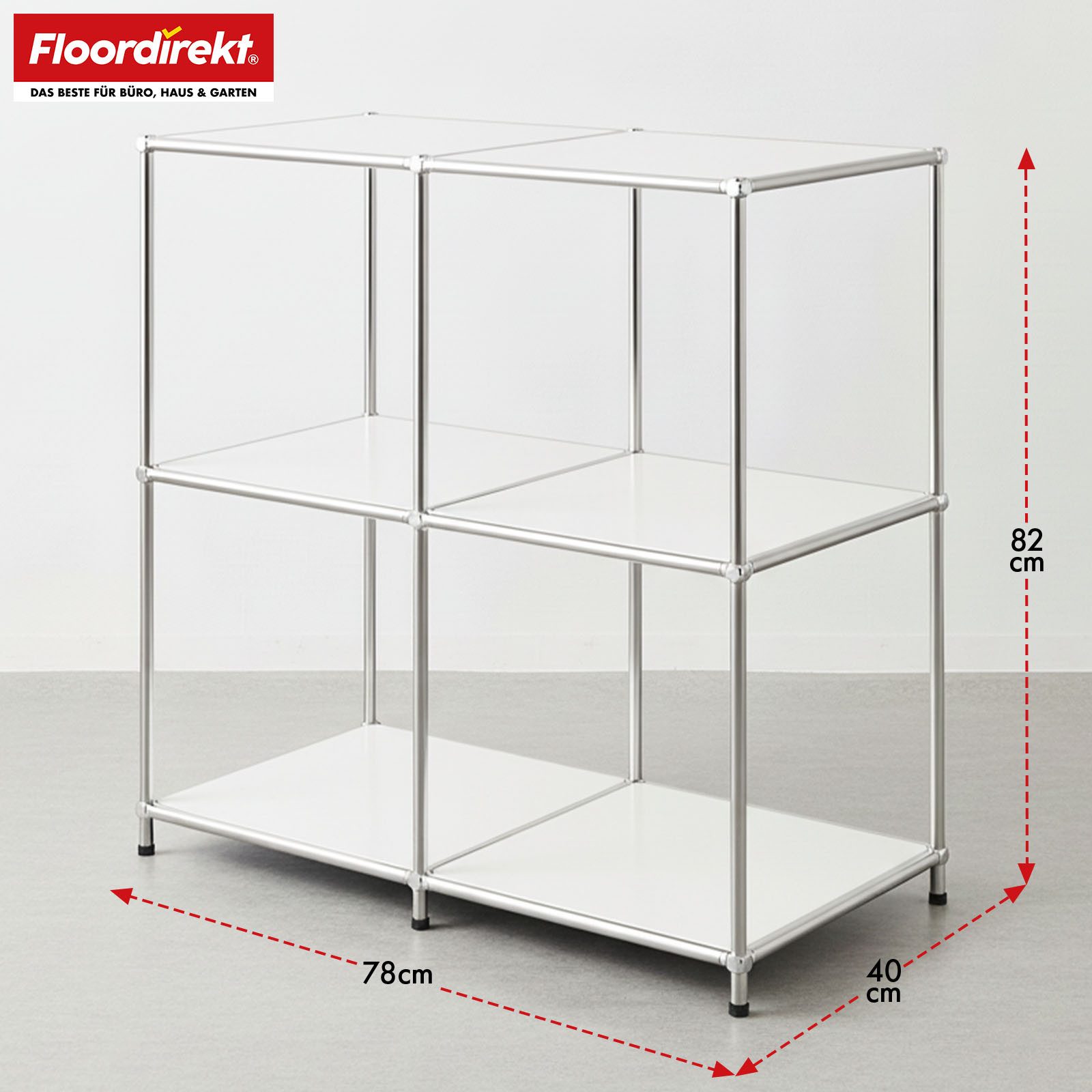 Floordirekt Sideboard Concept Epure MK-027 Metallregal, B78 × T40 × H82 cm, günstig online kaufen