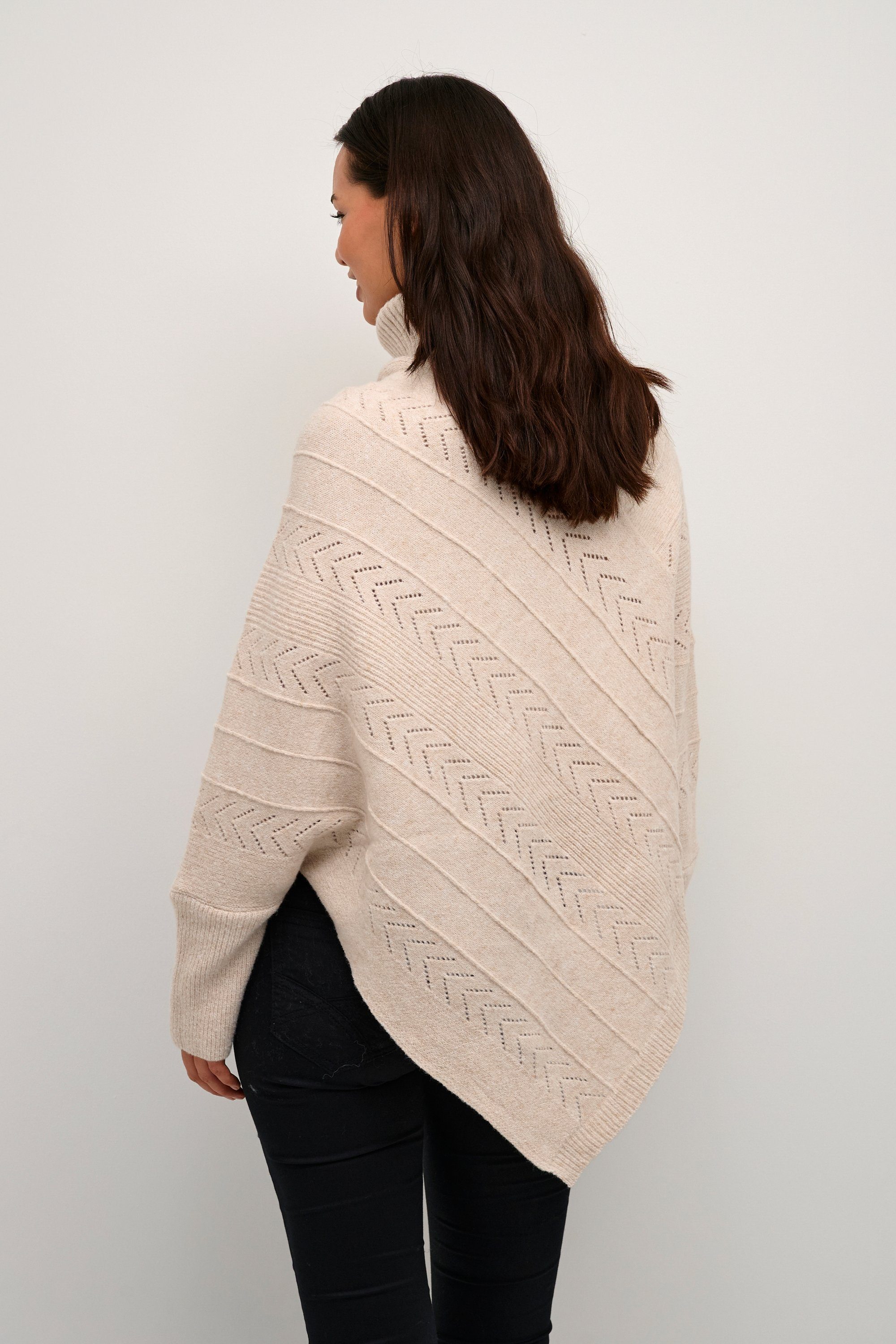 Cream Strickponcho Poncho CRHoliday