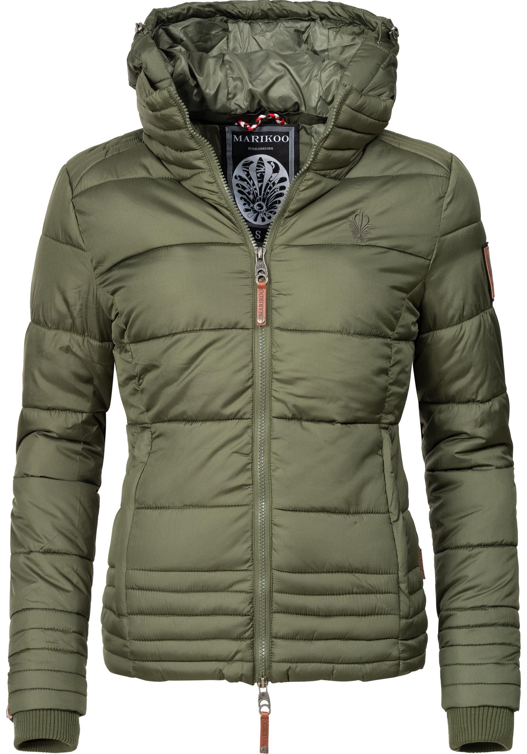 Marikoo Winterjacke Sole modisch taillierte Damen Steppjacke für den Winter