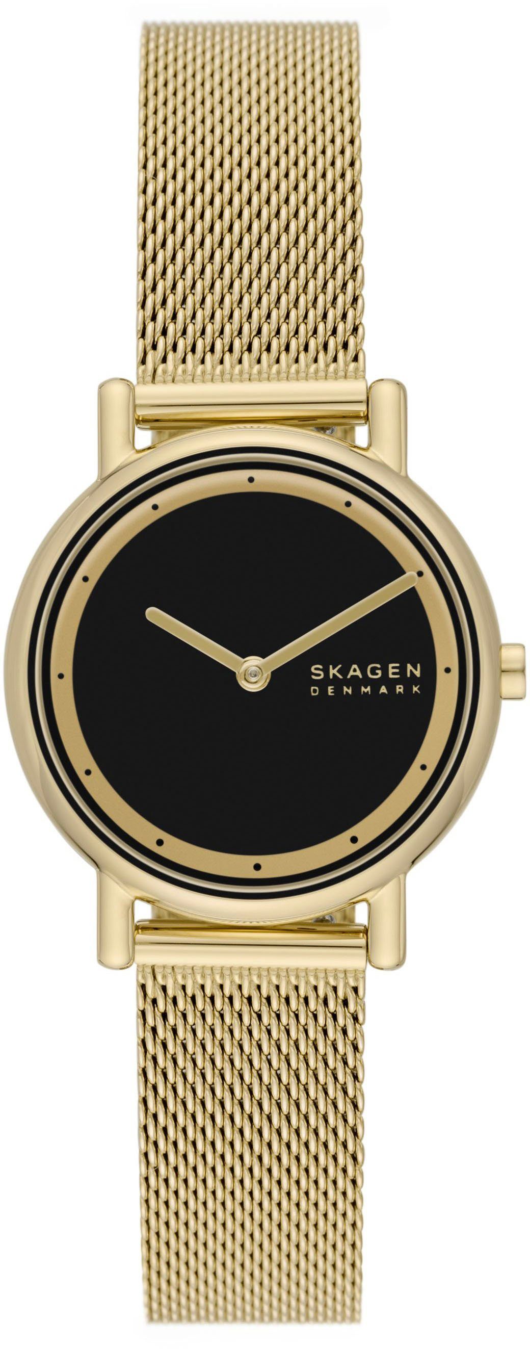 SKAGEN Quarzuhr SIGNATUR LILLE SKW3111, Armbanduhr, Damenuhr, analog, Edelstahlarmband