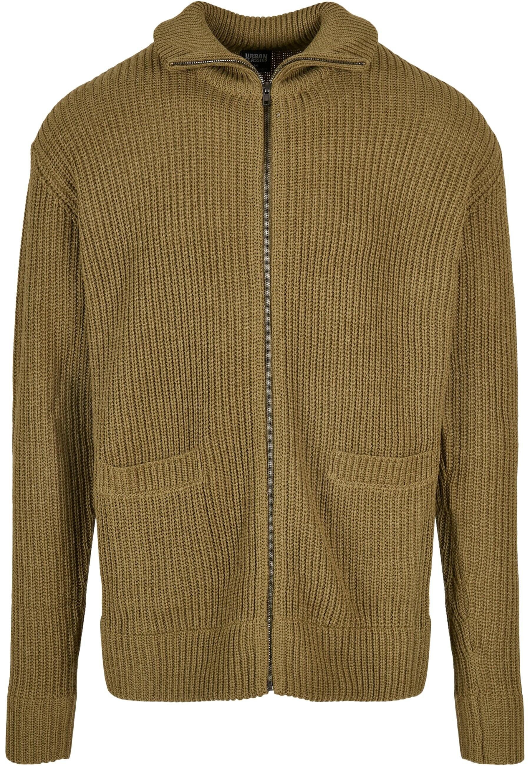 URBAN CLASSICS Cardigan Urban Classics Herren Zip Cardigan (1-tlg)