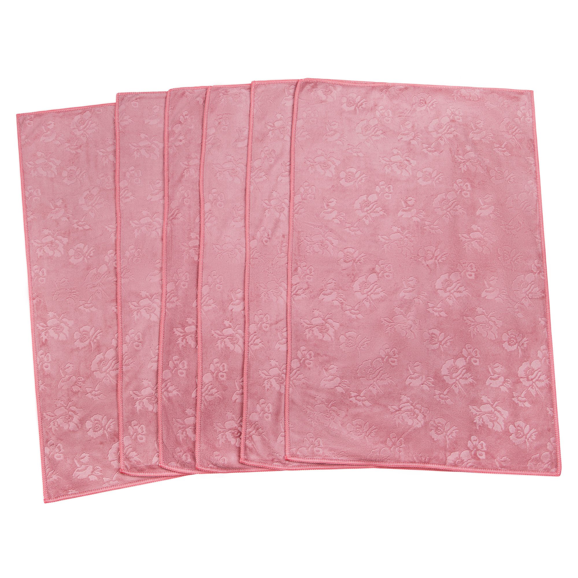 AQUA CLEAN Geschirrtuch Kristall Geschirrtücher mit Prägemotiv 6tlg. Blumen günstig online kaufen