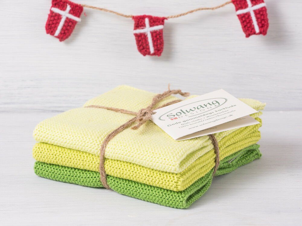Solwang Spültuch Solwang Wischtuch Hellgrün Kombi 3er Set