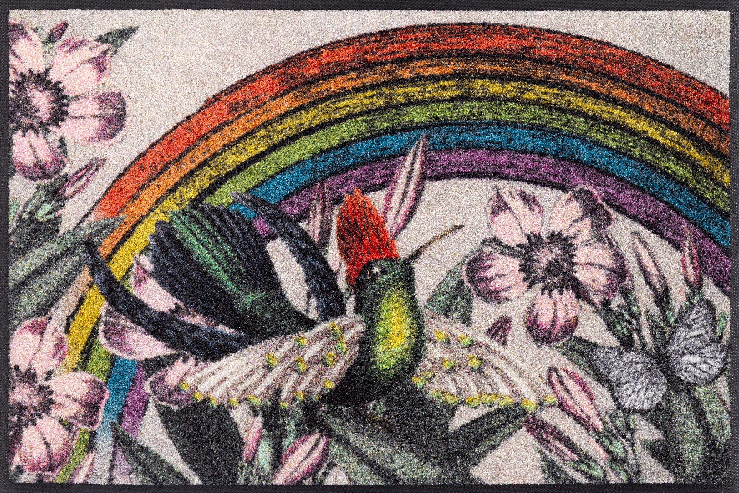 wash+dry by Kleen-Tex Fußmatte Rainbow Garden, rechteckig, Höhe: 7 mm