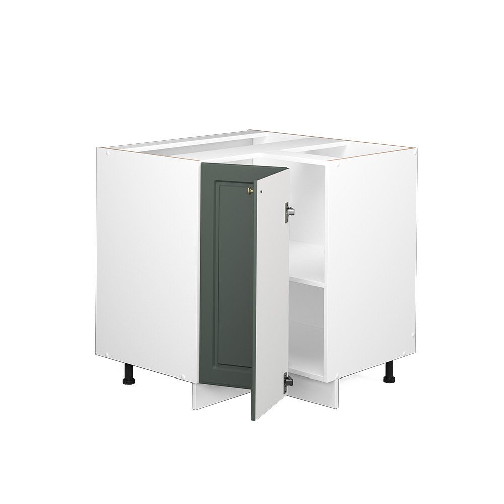 Vicco Eckunterschrank Fame-Line, Grün-Gold Landhaus/Weiß, 80.5 günstig online kaufen