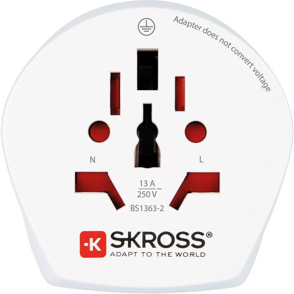 SKROSS Reiseadapter World & EU to India 1.500215-E Reiseadapter
