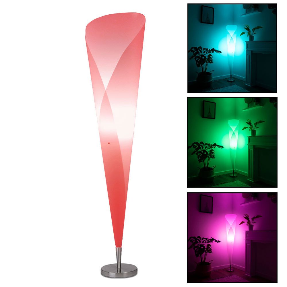 GLOBO LIGHTING LED Stehlampe, Leuchtmittel inklusive, Warmweiß, Farbwechsel günstig online kaufen