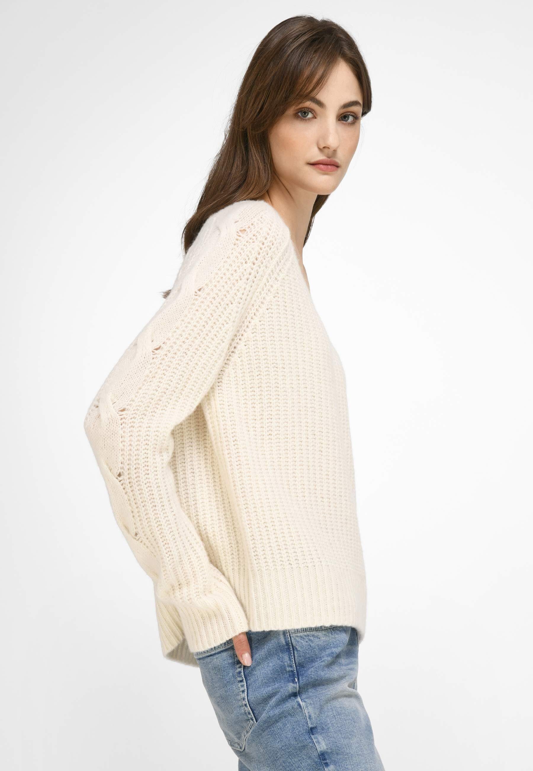 wool white Berlin Strickpullover Fadenmeister wool