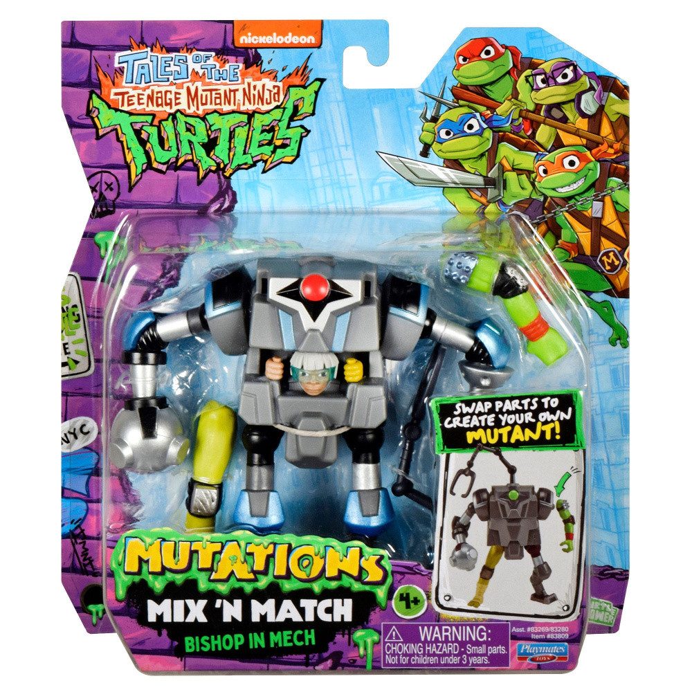 Playmates Toys Actionfigur Die Abenteuer der Teenage Mutant Ninja Turtles Mix 'n Match Actionfigu