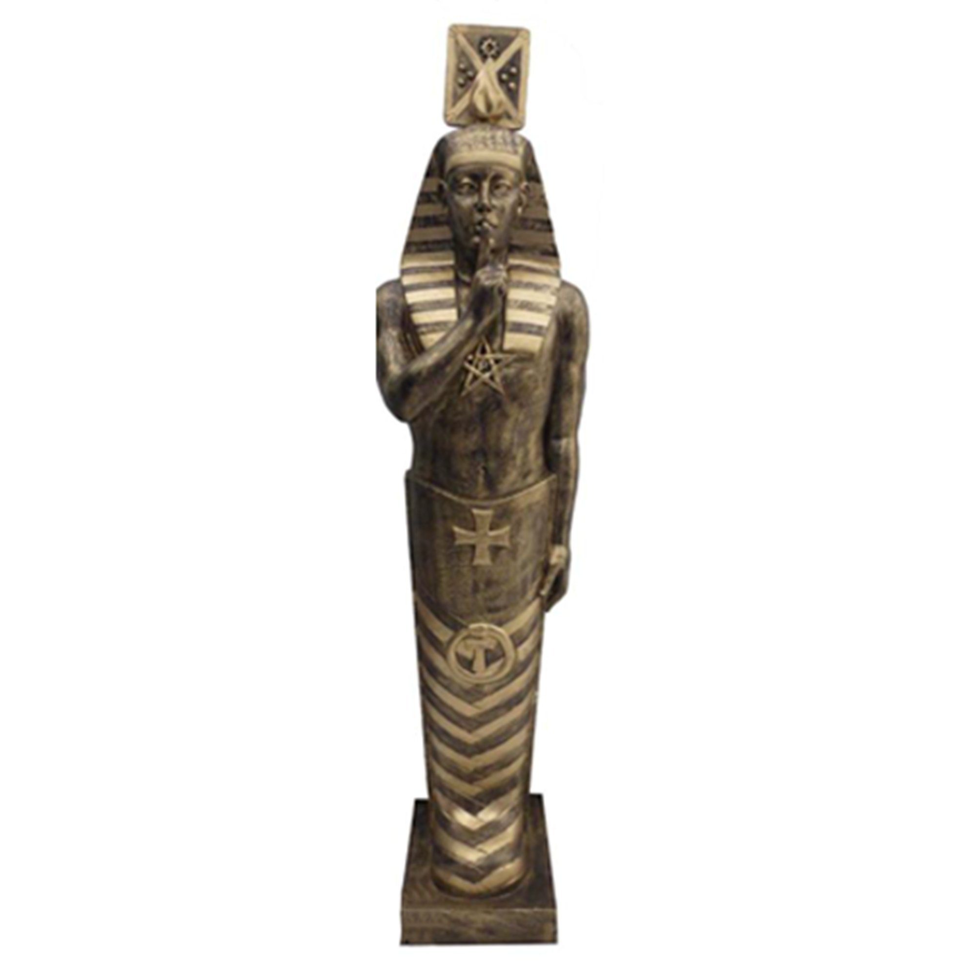 JVmoebel Gartenfigur, Ägypten Skulptur Tutenchamun Sarkophag Lebensgroße Figur Statue