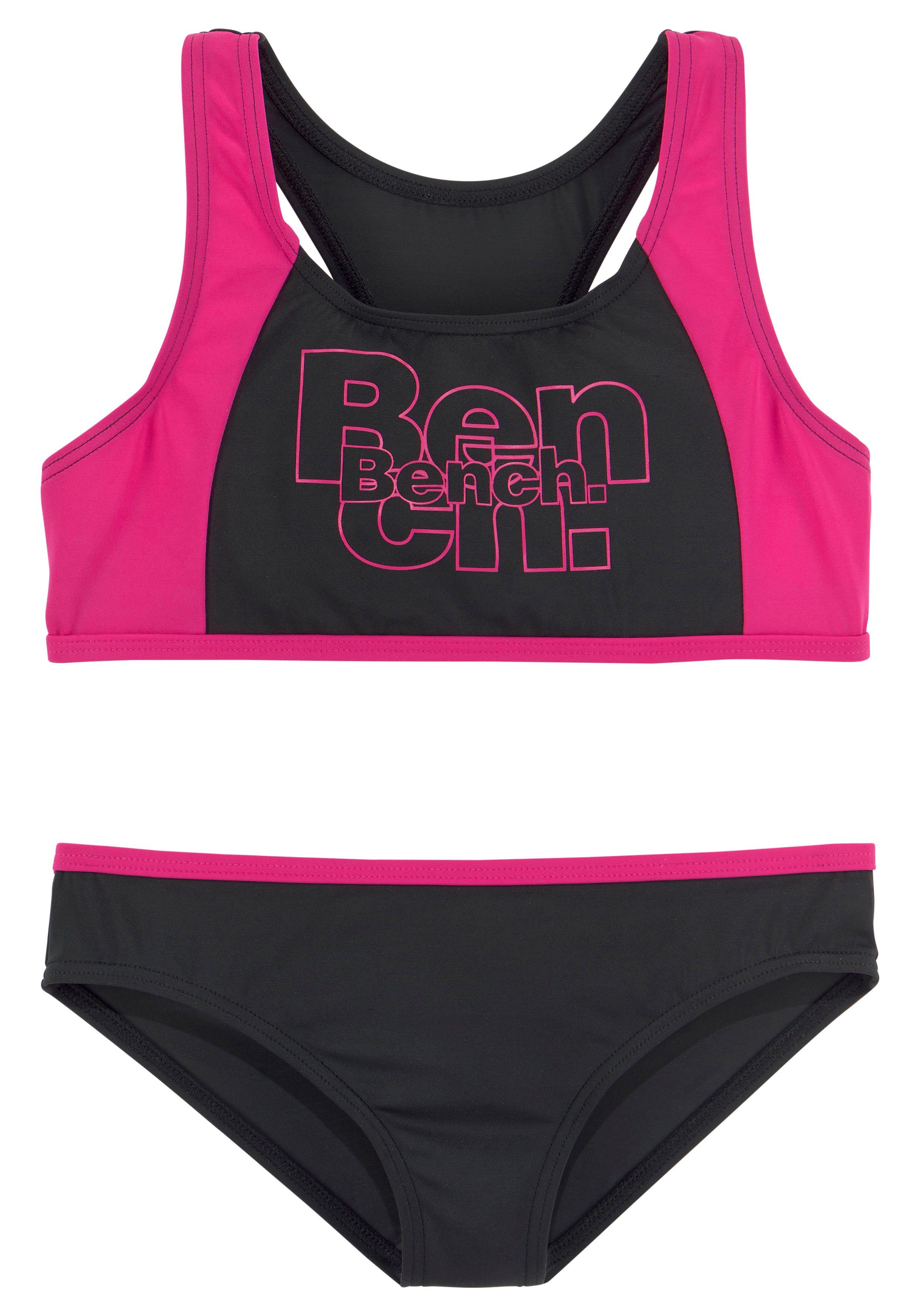 Bench. Bustier-Bikini mit kontrastfarbigen Einsätzen