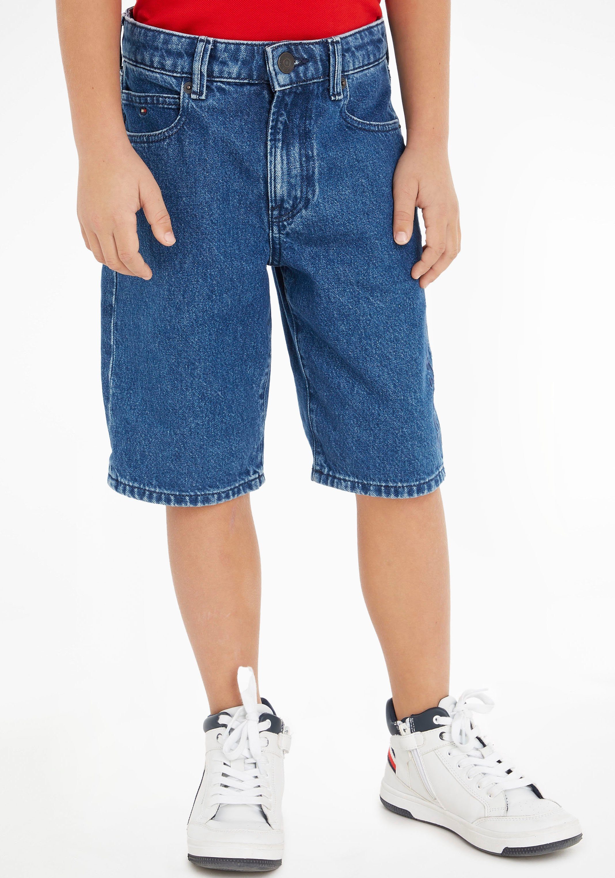 Tommy Hilfiger SHORTS STRAIGHT Shorts Junior MODERN MiniMe Kids Kinder DENIM