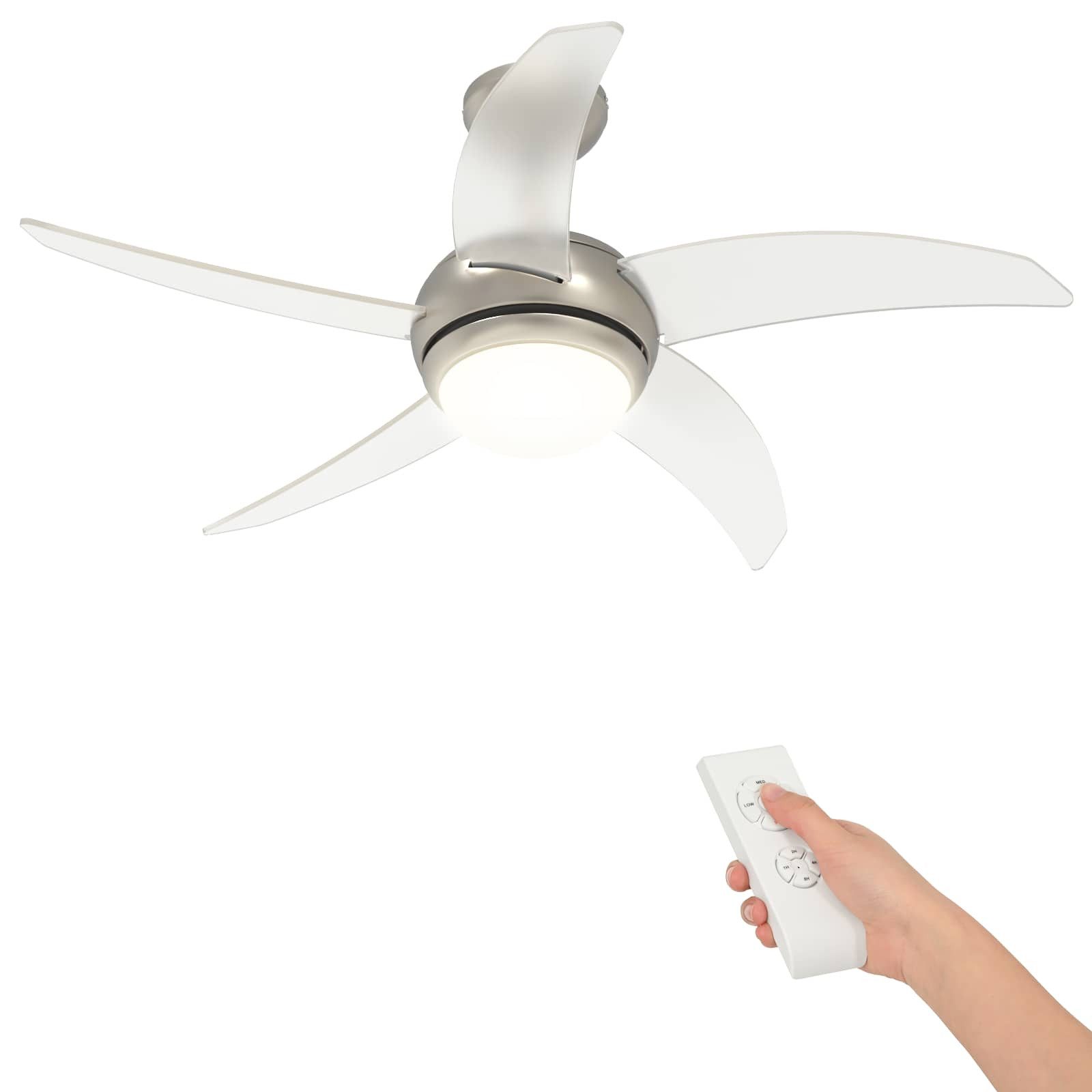 vidaXL Deckenventilator Deckenventilator mit Licht und Fernbedienung Ø 110 cm
