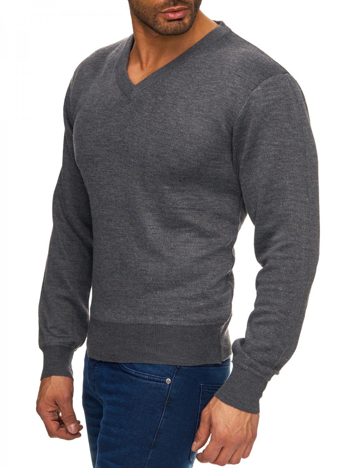 Max Men Strickpullover Feinstrick Longsleeve H1729 günstig online kaufen