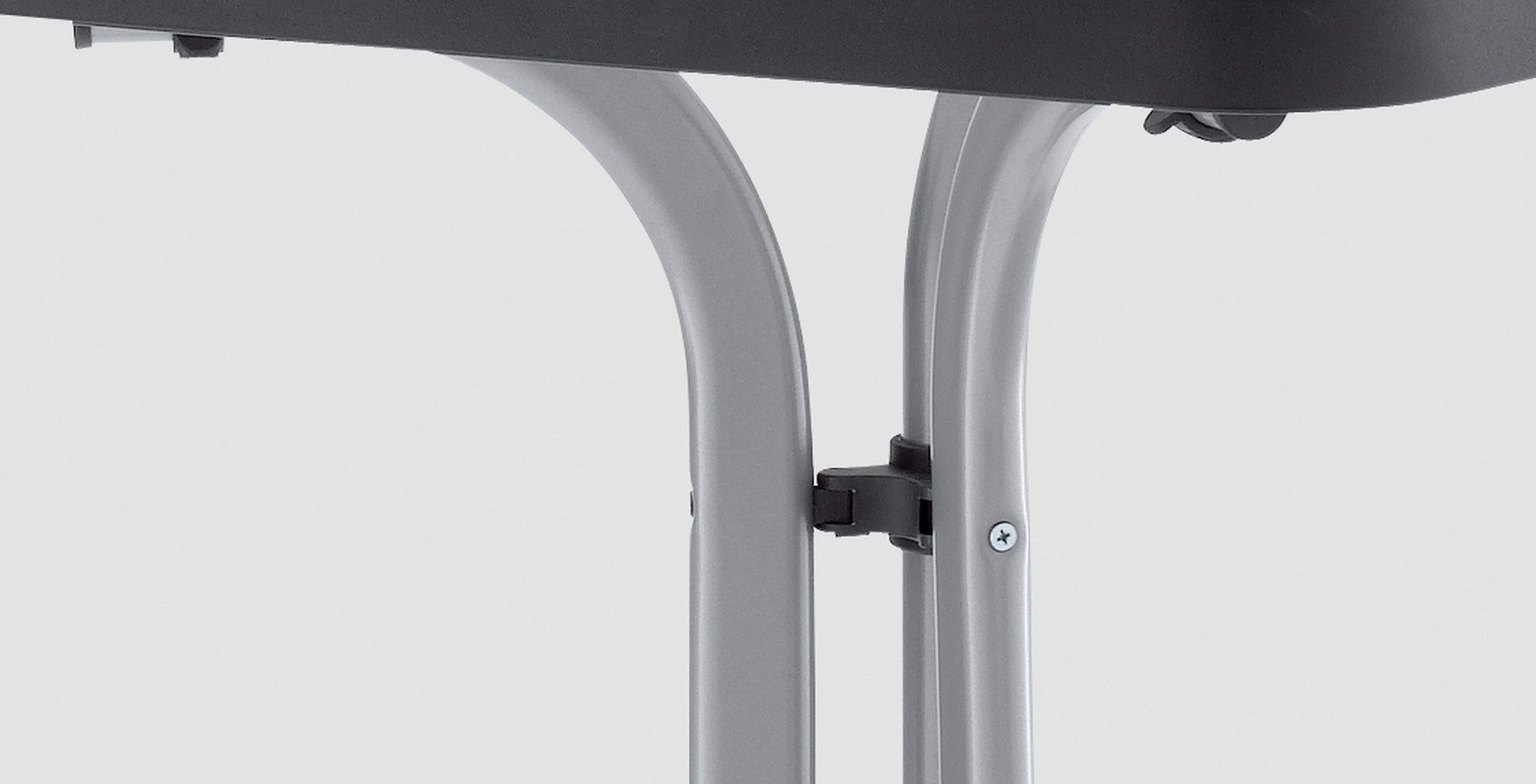 sieger Klapptisch Boulevard, in Schiefer anthrazit, mecalit®-PRO - 115x72x70cm (BxHxT)