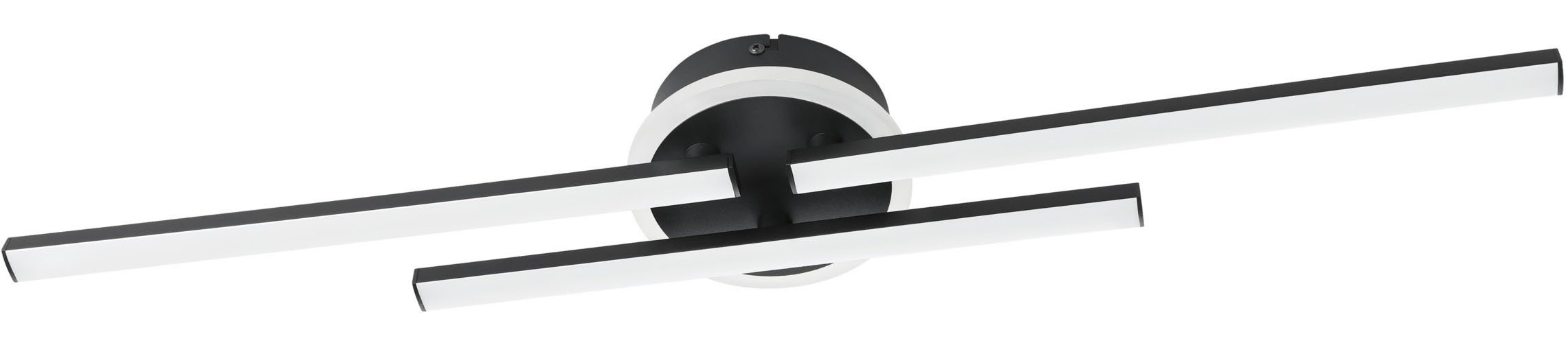 EGLO LED Deckenleuchte VASCELLA 1 Deckenlampe - Stahl - LED - 20W - IP20, LED fest integriert, Neutralweiß, Wohzimmerlampe, Esszimmerlampe, Flur, Schlafzimmer, L72 x B14 x H7 cm