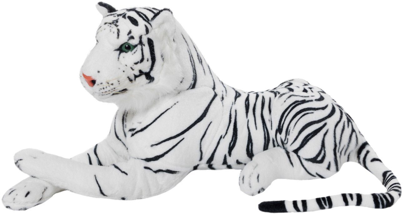 BRUBAKER Kuscheltier Liegender Tiger 45 cm lebensecht (1-St., König des Dschungels), Stofftier Plüschtier