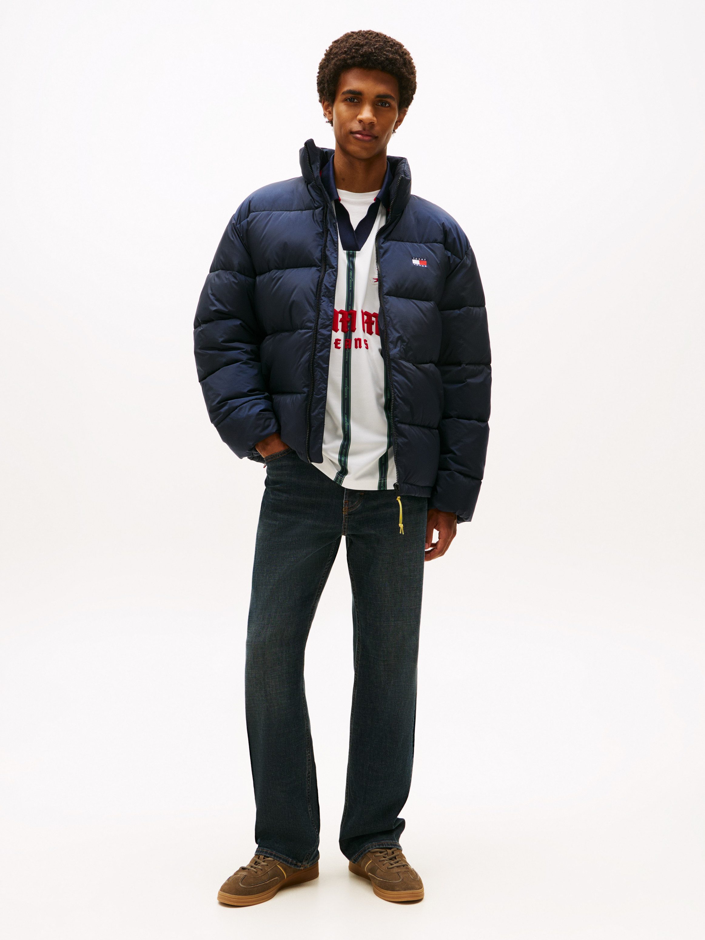 Tommy Jeans Steppjacke VAIL PUFFER Winterjacke Pufferjacket Regular fit mit Rundhalsausschnitt