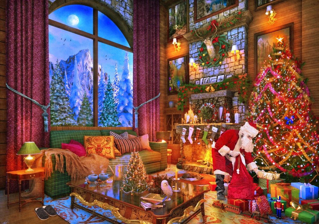 Bluebird Puzzle Puzzle Christmas Lodge, Puzzleteile