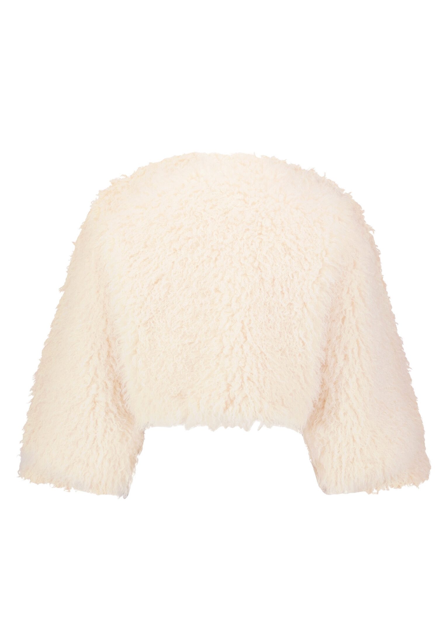Vera Mont Fellimitatjacke Damen mit Rundhalsausschnitt