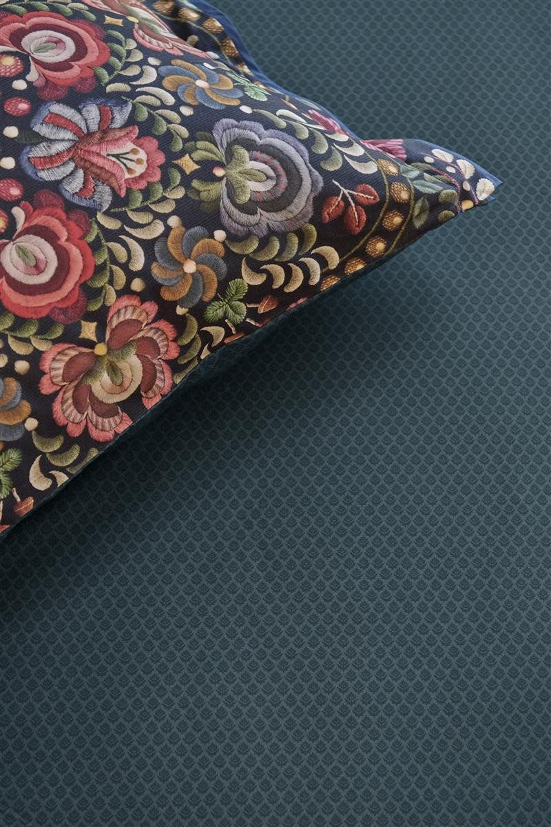 PiP Studio Spannbettlaken Thousand Leaves_Dark Blue_UV_UV_90x200 günstig online kaufen